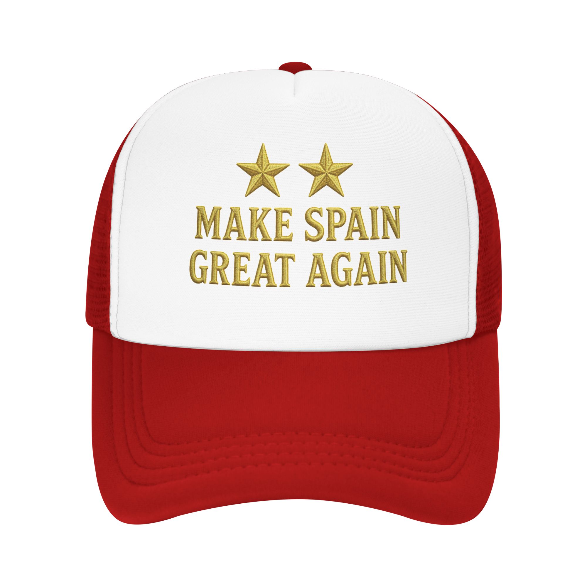Trucker Cap Mesh - Golden 2 Stars MAKE SPAIN GREAT