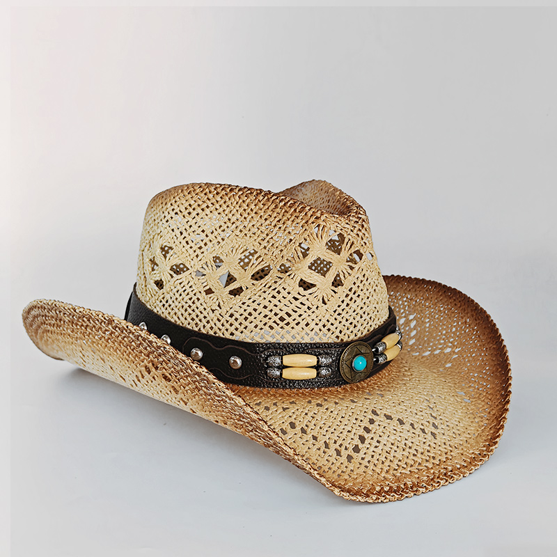 new Men Cowboy Straw hat women - Cowboy Hat Straw 评论和价格