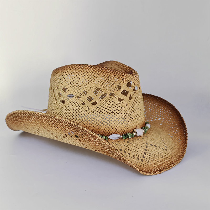 new Men Cowboy Straw hat women - Cowboy Hat Straw 评论和价格
