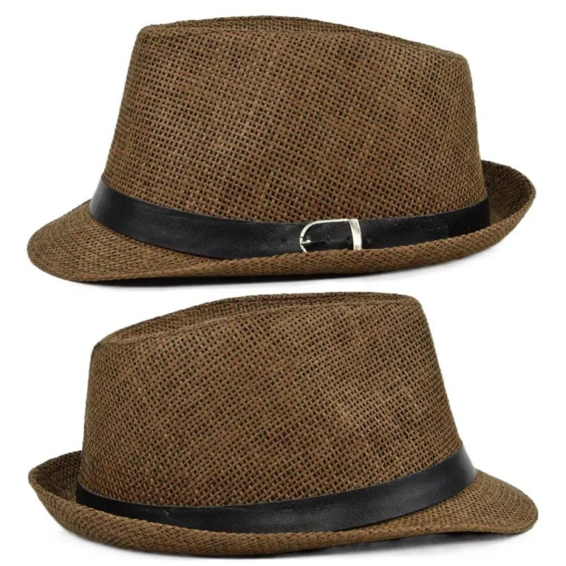 Fashion Simple Beach Sun Cap S - Cowboy Hat Straw 评论和价格