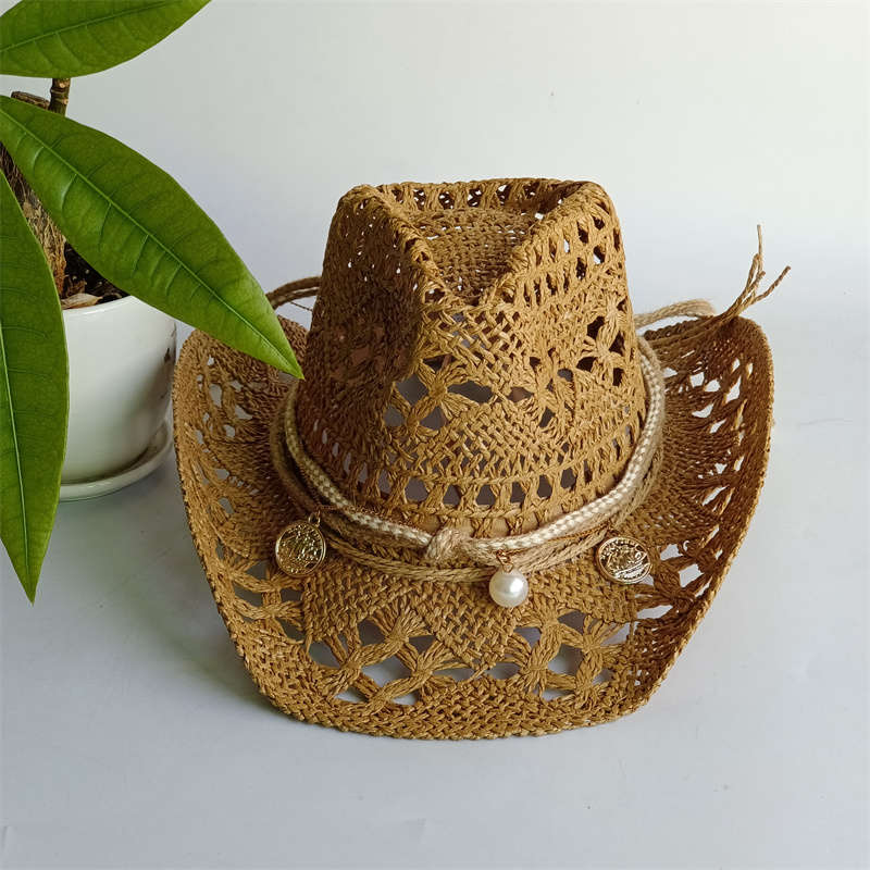 Straw Western Cowboy Hat for W - Cowboy Hat Straw 评论和价格